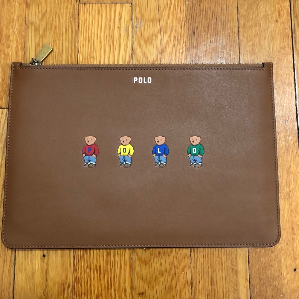 Polo by Ralph Lauren Polo Bear leather pouch